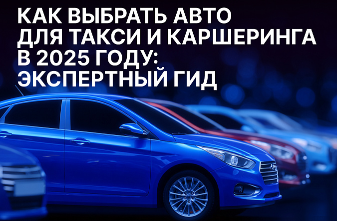 Как выбрать авто для такси и каршеринга в 2025 году: экспертный гид